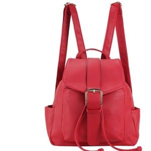 Be cool Womens Pebble flap red Backpack